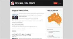 Desktop Screenshot of cpsu-spsf.asn.au