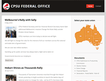 Tablet Screenshot of cpsu-spsf.asn.au